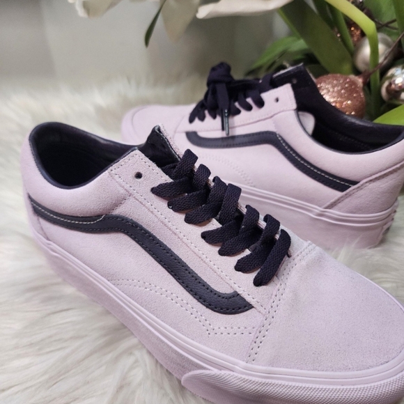 Vans Platform Old Skool Stackform (Suede Lavender) Women's Shoes New - Picture 5 of 7